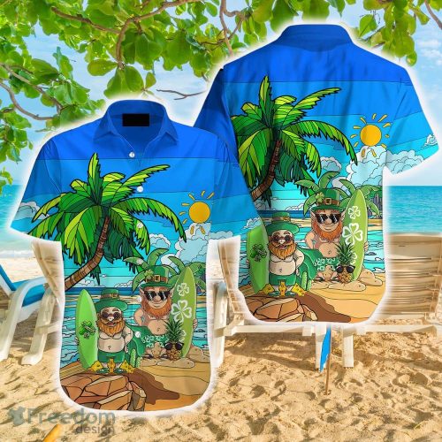 Green Irish Leprechaun Surfer St Patricks Day Hawaiian Shirt Aloha Casual Shirt For Men And Women - Green Irish Leprechaun Surfer St Patricks Day Hawaiian Shirt Aloha Casual Shirt For Men And Women