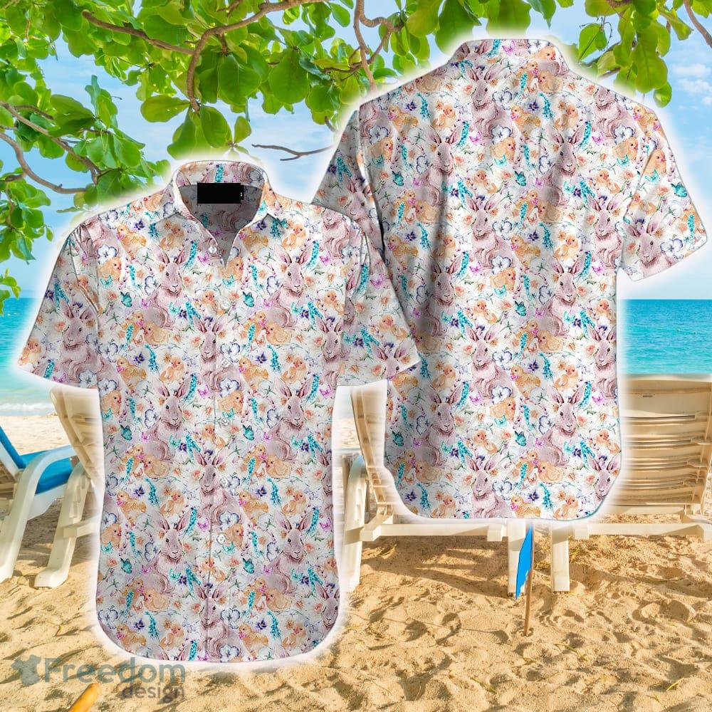 Happy Bunny Easter Day Eggs Flowers Hawaiian Shirt Aloha Casual Shirt For Men And Women - Happy Bunny Easter Day Eggs Flowers Hawaiian Shirt Aloha Casual Shirt For Men And Women