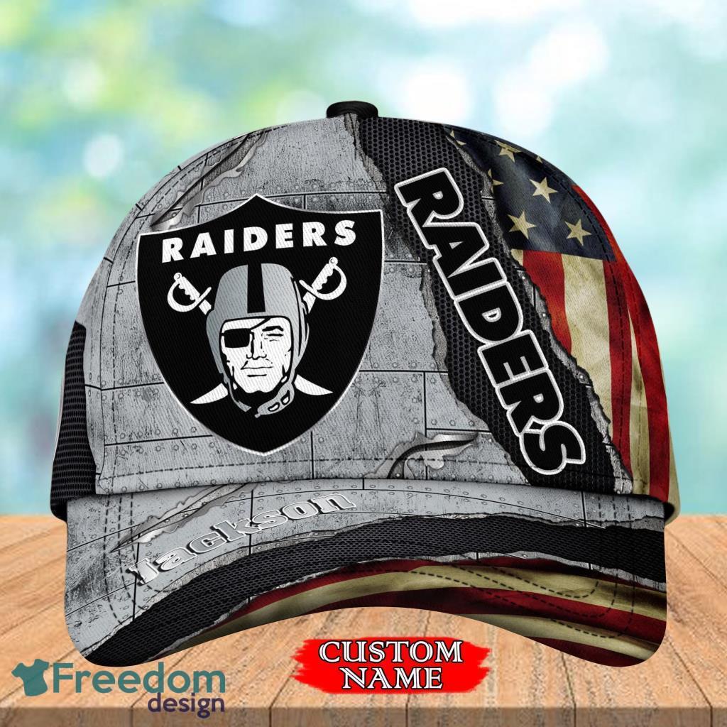 Las Vegas Raiders NFL Classic Cap 3D V2 Personalized Custom Name Gift For Fans Product Photo 1