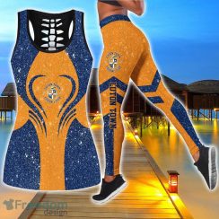 Luton Town FC Combo Hollow Tanktop and Legging Sport Gift For Women
