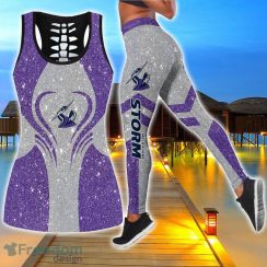 Melbourne Storm Combo Hollow Tanktop and Legging Sport Gift For Women