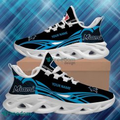 MLB Miami Marlins Max Soul Shoes New Personalized Fusion Running Sneaker - MLB Miami Marlins Max Soul Shoes Personalized Photo 2