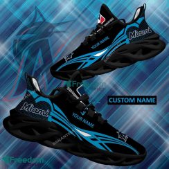 MLB Miami Marlins Max Soul Shoes New Personalized Fusion Running Sneaker - MLB Miami Marlins Max Soul Shoes Personalized Photo 1