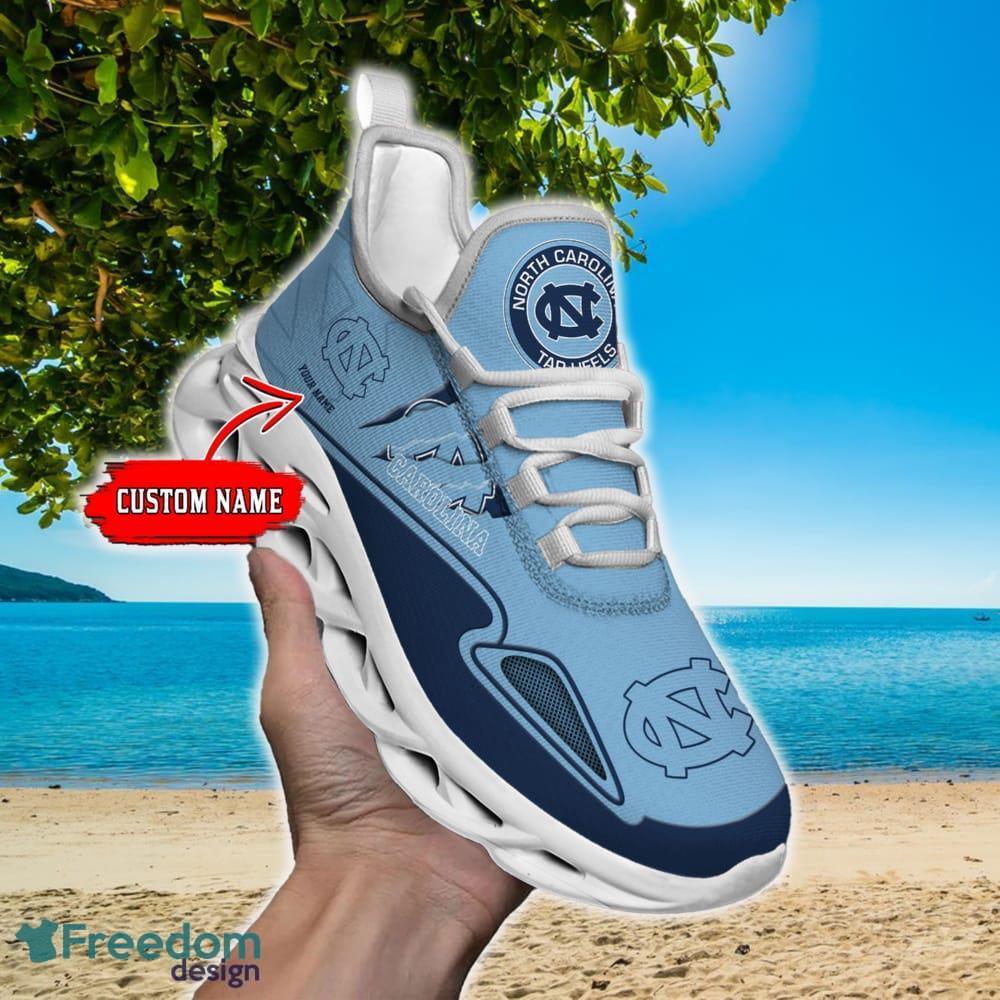 NCAA North Carolina Tar Heels Max Soul Shoes Personalized Clunky Sneakers Ideas Gift Fans - NCAA North Carolina Tar Heels Max Soul Shoes_1