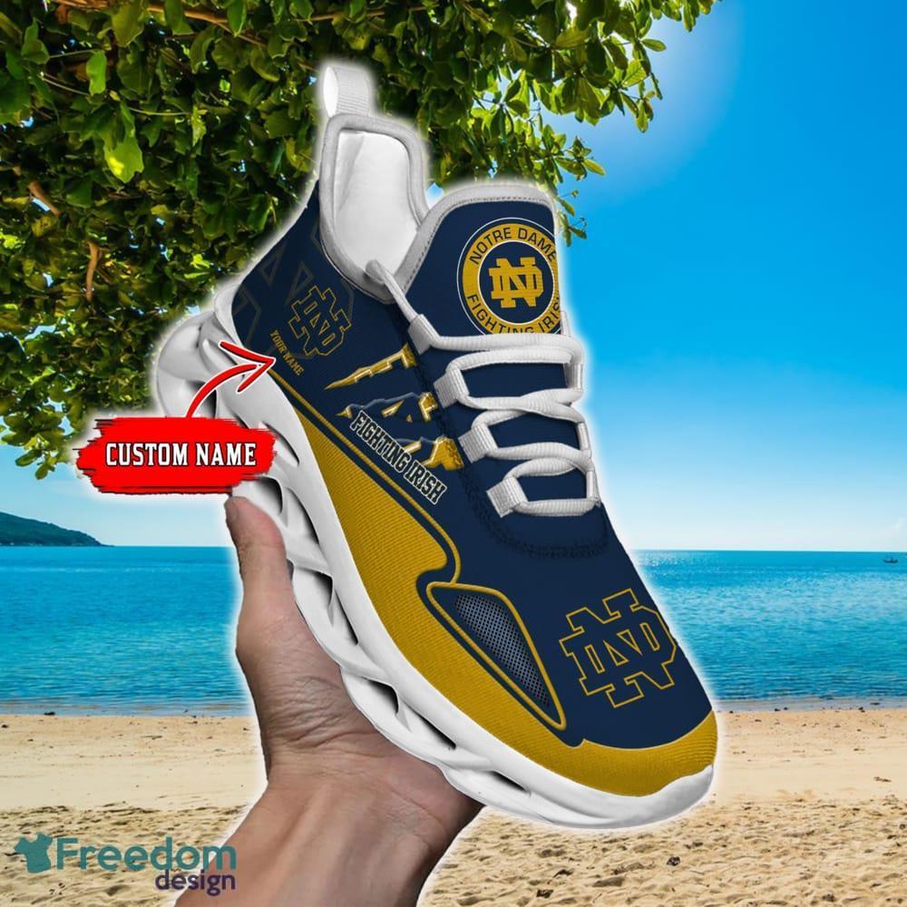 NCAA Notre Dame Fighting Irish Max Soul Shoes Personalized Clunky Sneakers Ideas Gift Fans - NCAA Notre Dame Fighting Irish Max Soul Shoes_1