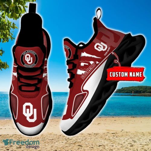 NCAA Oklahoma Sooners Max Soul Shoes Personalized Clunky Sneakers Ideas Gift Fans - NCAA Oklahoma Sooners Max Soul Shoes_4