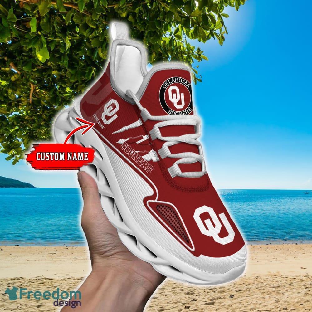 NCAA Oklahoma Sooners Max Soul Shoes Personalized Clunky Sneakers Ideas Gift Fans - NCAA Oklahoma Sooners Max Soul Shoes_1