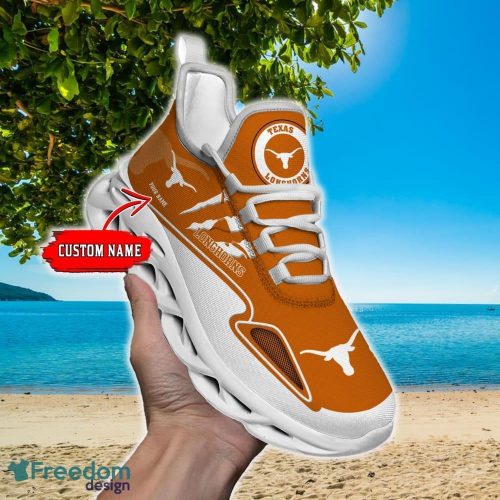 NCAA Texas Longhorns Max Soul Shoes Personalized Clunky Sneakers Ideas Gift Fans - NCAA Texas Longhorns Max Soul Shoes_1