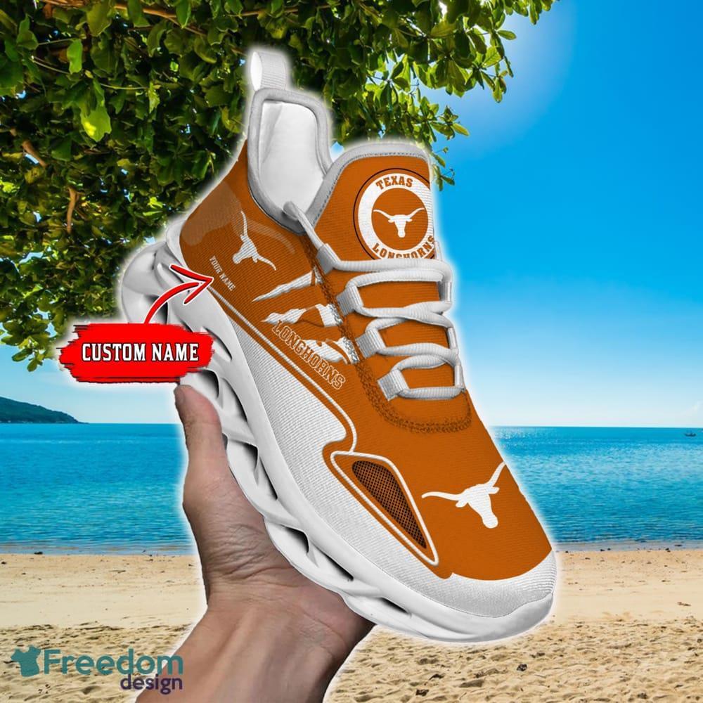 NCAA Texas Longhorns Max Soul Shoes Personalized Clunky Sneakers Ideas Gift Fans - NCAA Texas Longhorns Max Soul Shoes_1