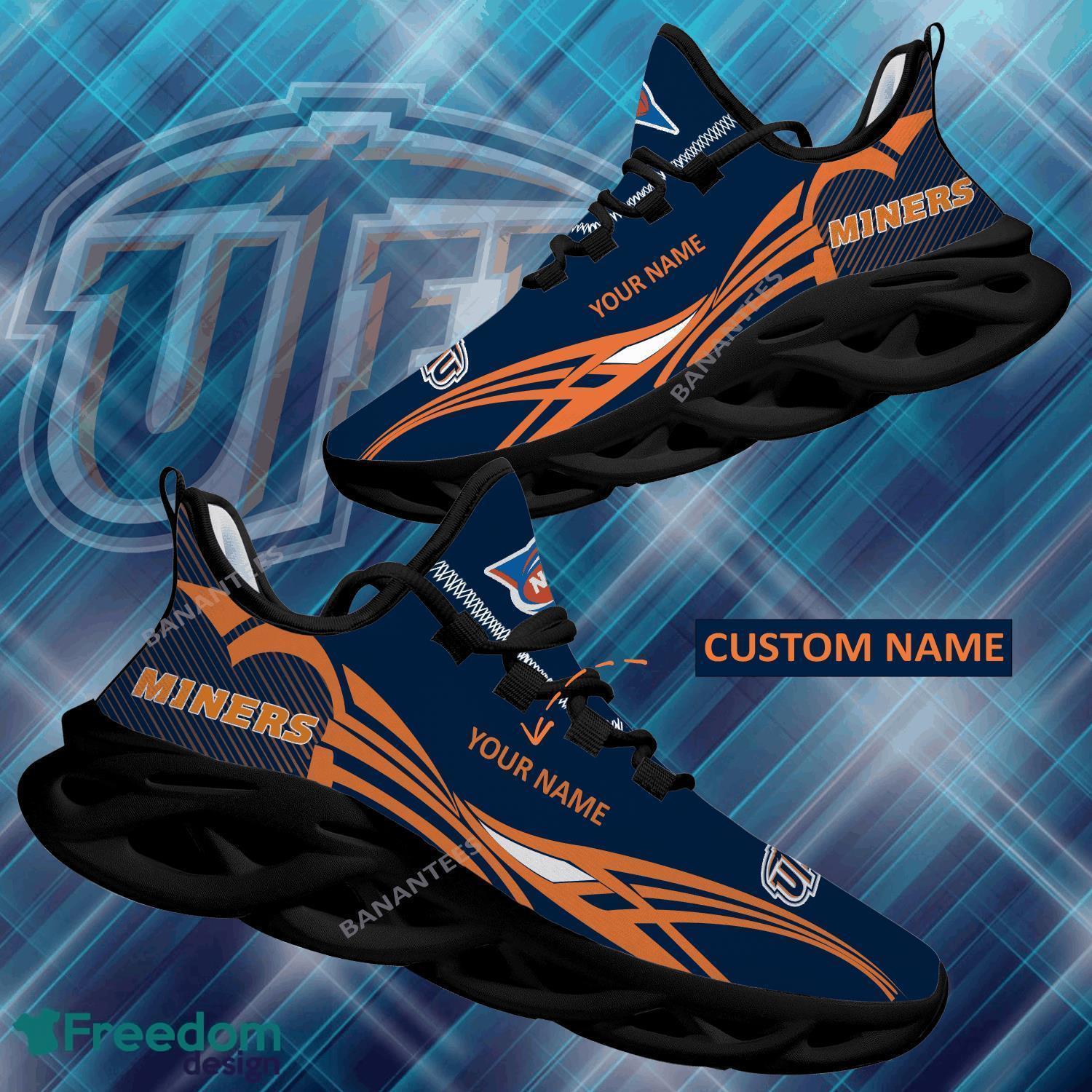 NCAA UTEP Miners Max Soul Shoes New Personalized Emblem Sport Sneaker - NCAA UTEP Miners Max Soul Shoes Personalized Photo 1