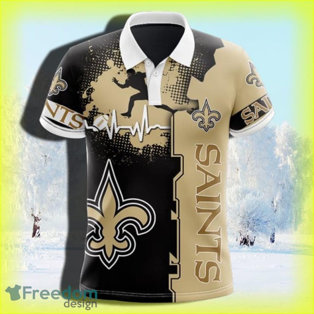 New Orleans Saints Beating Curve Polo Shirt For Men And Women Product Photo 1