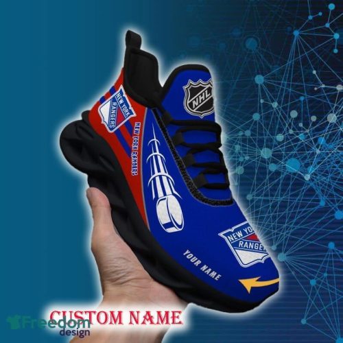 New York Rangers Sports Shoes Custom Name Fans Gift Max Soul Sneakers New Ideas - New York Rangers Chunky Sneakers Personalized_6