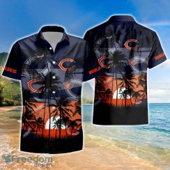 NFL Chicago Bears Tropical Hawaiian Shirt And Short Product Photo 2