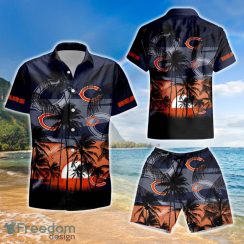 NFL Chicago Bears Tropical Hawaiian Shirt And Short Product Photo 1