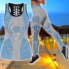 North Carolina Tar Heels Combo Hollow Tanktop and Legging Sport Gift For Women