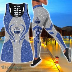 North Melbourne Kangaroos Combo Hollow Tanktop and Legging Sport Gift For Women