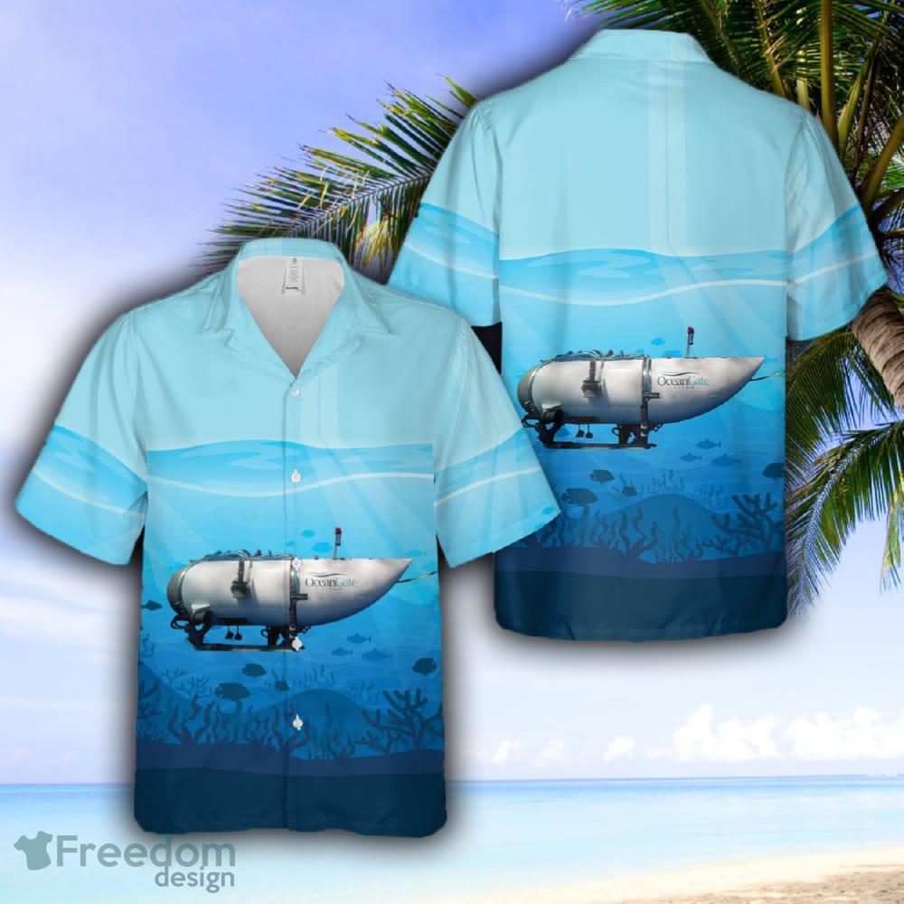 OceanGate Submarine Submersible Ship Hawaiian Shirt For Summer - OceanGate Submarine Submersible Ship Hawaiian Shirt For Summer