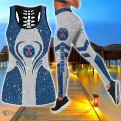 Paris Saint-Germain Combo Hollow Tanktop and Legging Sport Gift For Women