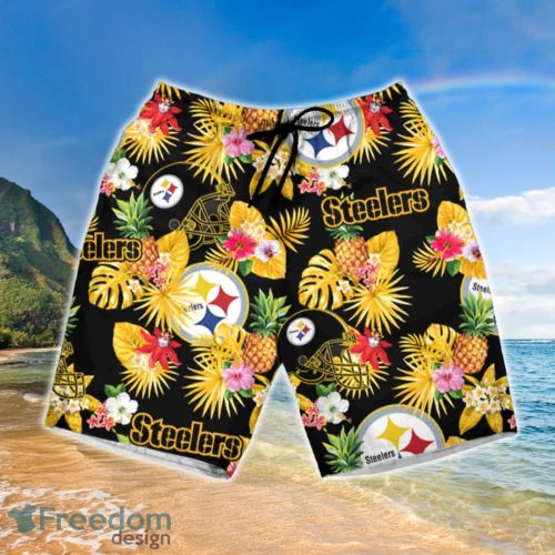 Pittsburgh Steelers Football Team Summer Vacation Hawaiian Shirt And Short Product Photo 3