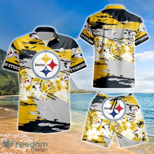 Pittsburgh Steelers Hawaiian Shirt And Short For Fans Product Photo 1