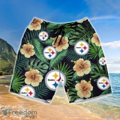 Pittsburgh Steelers Logo Tropical Hawaiian Shirt And Short Product Photo 3