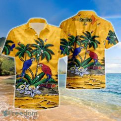 Pittsburgh Steelers Parrots Hawaiian Shirt And Short Product Photo 2