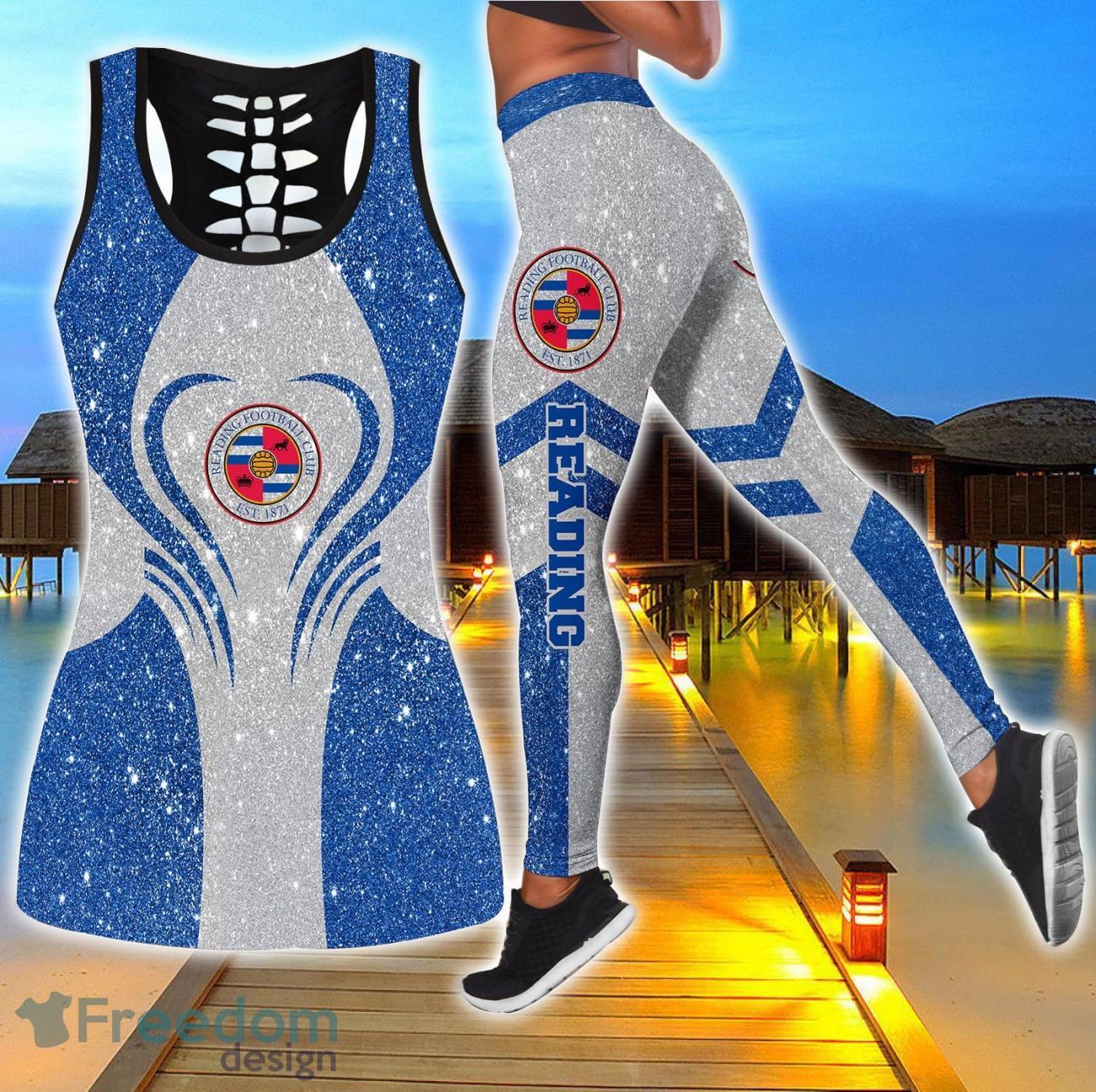Reading FC Combo Hollow Tanktop and Legging Sport Gift For Women image Reading FC Combo Hollow Tanktop and Legging Sport Gift For Women Product Photo 1