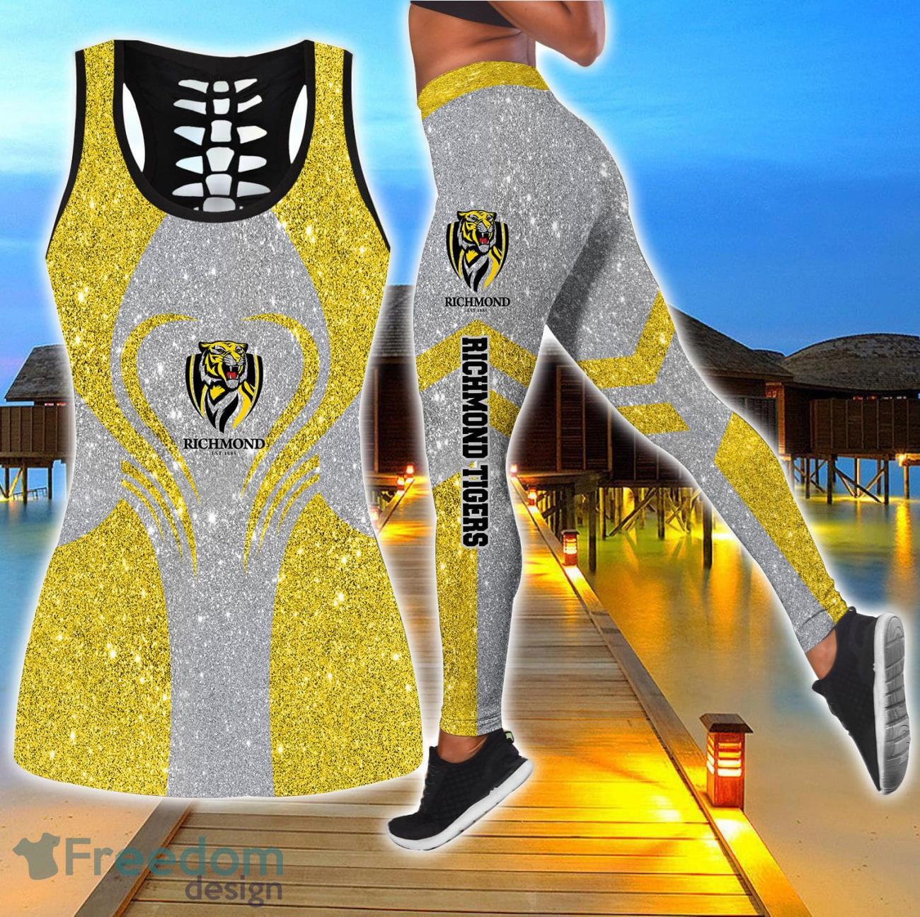 Richmond Tigers Combo Hollow Tanktop and Legging Sport Gift For Women image Richmond Tigers Combo Hollow Tanktop and Legging Sport Gift For Women Product Photo 1