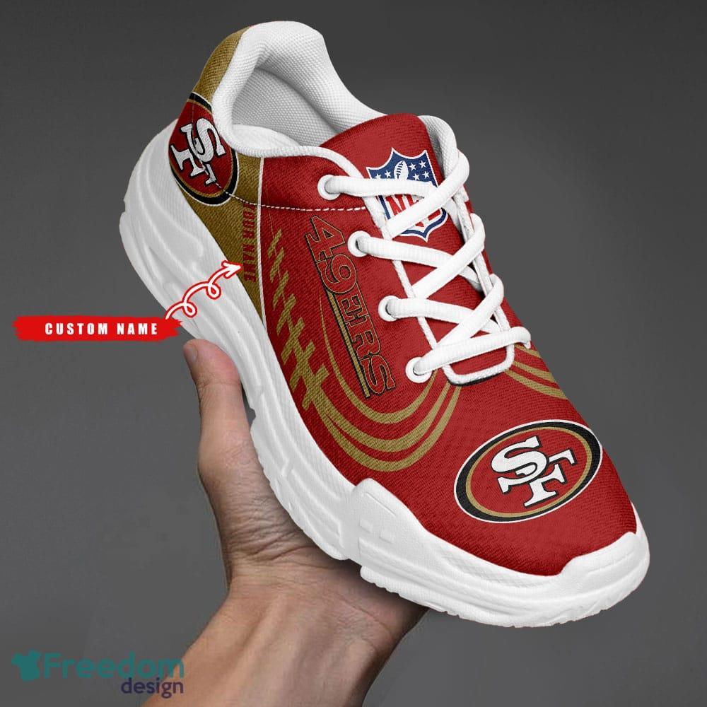 San Francisco 49ers NFLCustom Name Sneakers For Men And Women Fans Gift Sneakers Shoes image San Francisco 49ers NFLCustom Name Sneakers For Men And Women Fans Gift Sneakers Shoes - San Francisco 49ers NFL Custom Name Sneakers Shoes_1