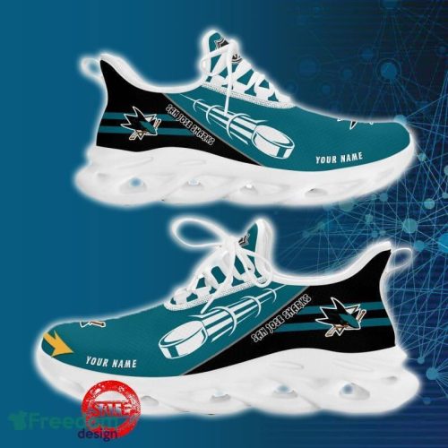 San Jose Sharks Sports Shoes Custom Name Fans Gift Max Soul Sneakers New Ideas - San Jose Sharks Chunky Sneakers Personalized_4