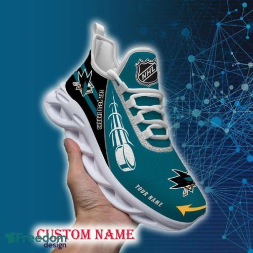 San Jose Sharks Sports Shoes Custom Name Fans Gift Max Soul Sneakers New Ideas - San Jose Sharks Chunky Sneakers Personalized_1