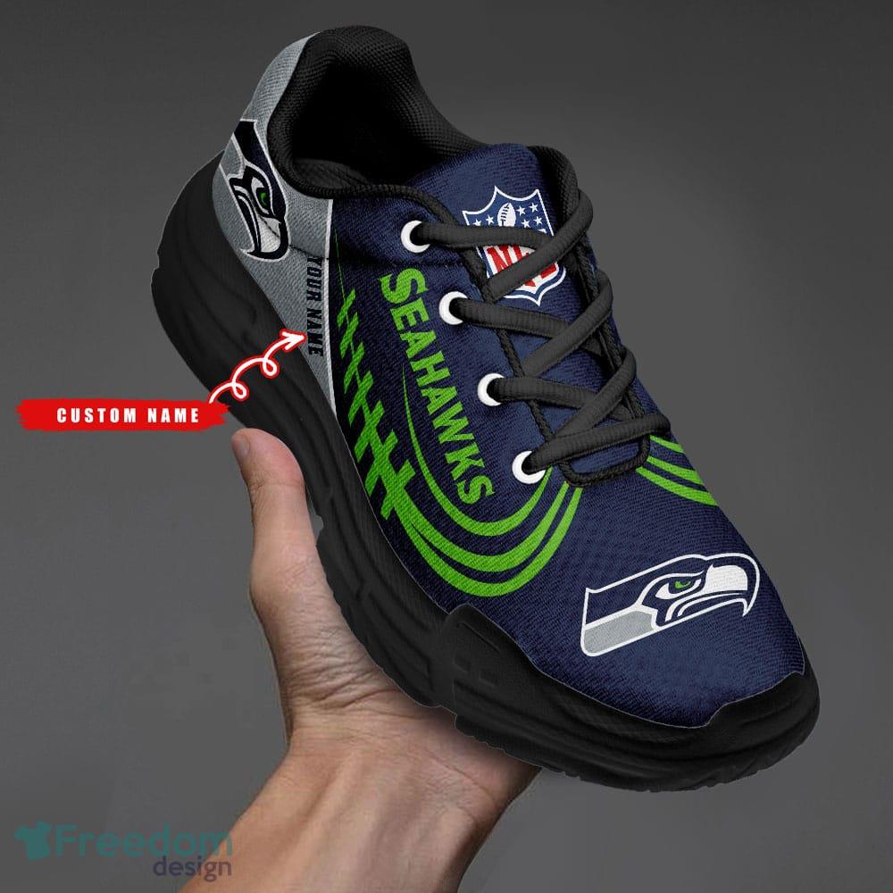 Seattle seahawks NFLCustom Name Sneakers For Men And Women Fans Gift Sneakers Shoes image Seattle seahawks NFLCustom Name Sneakers For Men And Women Fans Gift Sneakers Shoes - Seattle seahawks NFL Custom Name Sneakers Shoes_2