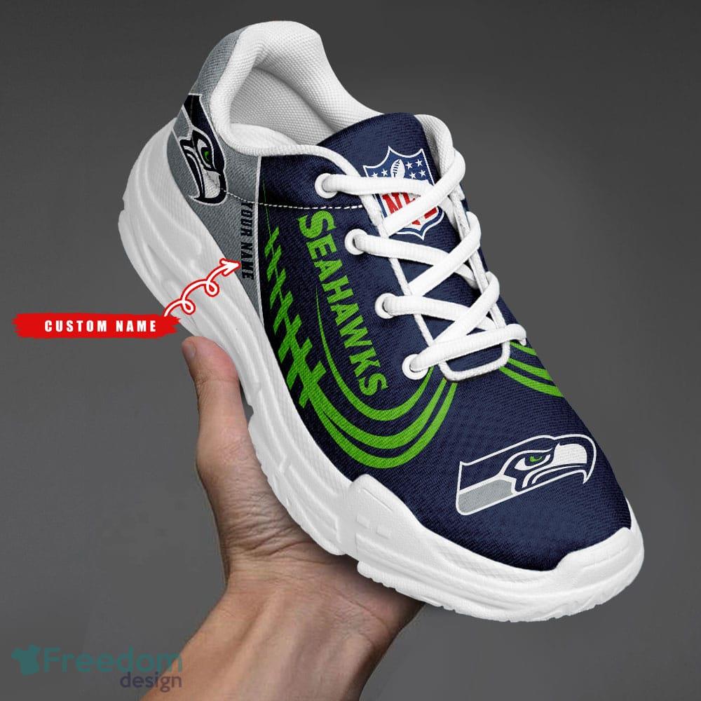 Seattle seahawks NFLCustom Name Sneakers For Men And Women Fans Gift Sneakers Shoes image Seattle seahawks NFLCustom Name Sneakers For Men And Women Fans Gift Sneakers Shoes - Seattle seahawks NFL Custom Name Sneakers Shoes_1