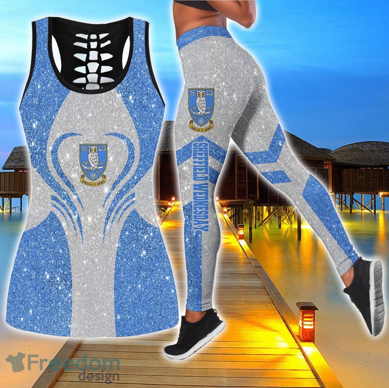 Sheffield Wednesday Combo Hollow Tanktop and Legging Sport Gift For Women image Sheffield Wednesday Combo Hollow Tanktop and Legging Sport Gift For Women Product Photo 1