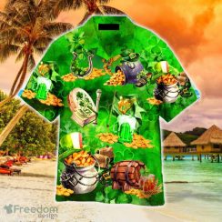 St Patricks Day Clover Pattern Green Hawaiian Shirt Summer For Men And Women - St Patricks Day Clover Pattern Green Hawaiian Shirt Aloha For Men And Women_2