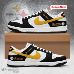Steeler Low Top Shoes Custom Name For Fans Gift Sneakers