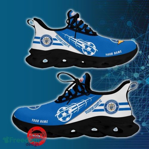 Stockport County FC Sports Shoes Custom Name Fans Gift Max Soul Sneakers New Ideas - Stockport County FC Chunky Sneakers Personalized_7