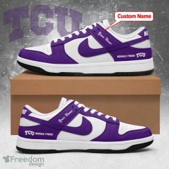 TCU Horned Frogs Low Top Shoes Custom Name For Fans Gift Sneakers