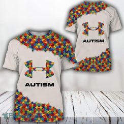 Under Armour Autism New Trend 3D T Shirt All Over Printed
