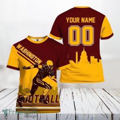 Washington Commanders All Over Printed Custom Name And Number Nfl 3D T Shirts Best Gift For Fans