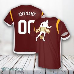 Washington Commanders All Over Printed Custom Name And Number Nfl 3D T Shirts For Hot Fans