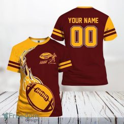 Washington Commanders All Over Printed Custom Name And Number Nfl 3D T Shirts Gift For Football Fans