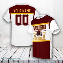 Washington Commanders All Over Printed Custom Name And Number Nfl 3D T Shirts Summer Gift For Fans