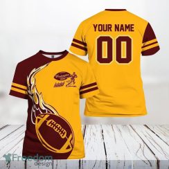 Washington Commanders Nfl 3D All Over Printed T Shirts Custom Name And Number Shirts For Big Fans