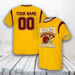 Washington Commanders Nfl 3D All Over Printed T Shirts Custom Name And Number Shirts Limited Edition Gift