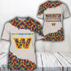 Washington Commanders NFL Autism New Trend 3D T Shirt All Over Printed