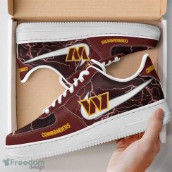 Washington Commanders Thunder Lightning Air Force 1 Shoes Limited Edition For Fans Gift - Washington Commanders Thunder Lightning AF Shoes Limited Edition_2