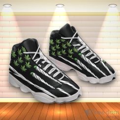 Weed Cannabis Flag Air Jordan 13 Sneaker Shoes