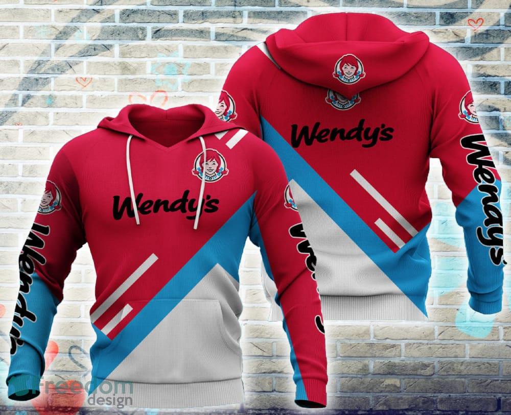 Wendy's Brand Logo Claus 3D Hoodie All Over Printed For Men Women image Wendy's Brand Logo Claus 3D Hoodie All Over Printed For Men Women