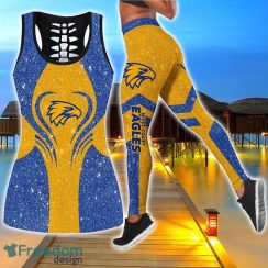 West Coast Eagles Combo Hollow Tanktop and Legging Sport Gift For Women